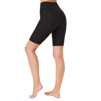 Yüksek Bel Toparlayıcı Biker Şort Tayt Siyah 