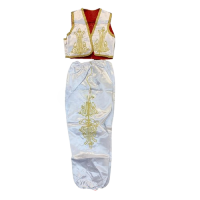 Yelek Şalvar Yöresel Set Beyaz Çocuk