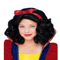 Pamuk Prenses Peruğu Kırmızı Fiyonklu