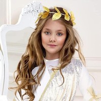 Antik Dönem Tanrıçası Altın Yapraklı Taç