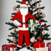 Noel Baba Kostümü Çocuk Lüx 6 Parça