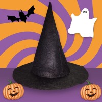 Cadı Şapkası Siyah Çocuk