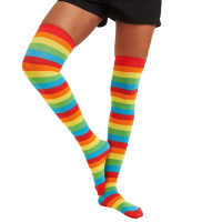 Gökkuşağı Renkli Parti Çorabı