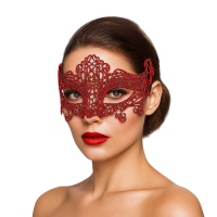 Dantel Balo Maske Kırmızı