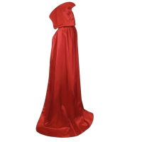 Şeytan Pelerini Yetişkin Kırmızı Uzun