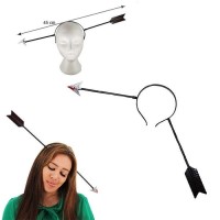 Halloween Kafaya Geçen Kanı Ok Taç