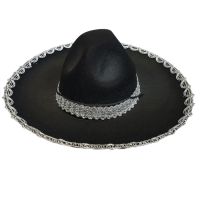 Meksika Şapkası Gümüş Şeritli Çocuk 