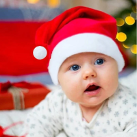 Bebek Noel Baba Şapkası Polar