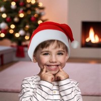 Çocuk Noel Baba Şapkası Polar