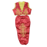 Yelek Şalvar Yöresel Set Kırmızı Çocuk