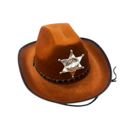 Şerif Şapkası Kahverengi Yetişkin