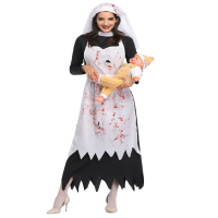 Halloween Kanlı Rahibe Kostümü