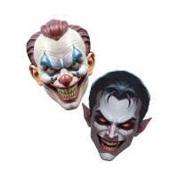 Halloween Karton Parti Maskesi 2'li