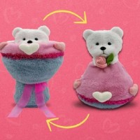 Ayıcıklı Sevgi Buketi Peluş Oyuncak 40 cm