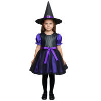 Halloween Tatlı Cadı Kostümü Mor