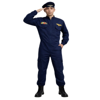 Savaş Uçağı Pilotu Havacı Subay Kostümü Yetişkin