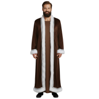 Osmanlı Padişah Sultan Kaftanı Kahverengi Yetişkin