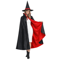 Cadı Pelerin Şapka Set Yetişkin