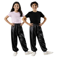Yöresel Okul Gösteri Şalvarı Siyah Saten Kız Erkek Uyumlu