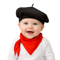 Ressam Şapkası Ve Fuları Bebek