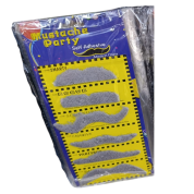 Gri Takma Bıyık 6'lı