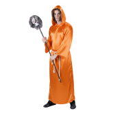 Halloween Büyücü Kostümü Turuncu Yetişkin