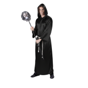 Halloween Büyücü Kostümü Siyah Yetişkin