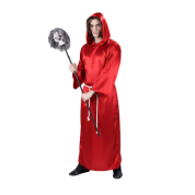 Halloween Büyücü Kostümü Kırmızı Yetişkin