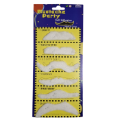 Beyaz Takma Bıyık 6'lı