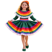 Meksika Kostümü Kız Çocuk