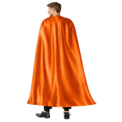 Halloween Parti Pelerini Turuncu Saten 140 cm