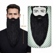 Mega Boy Takma Sakal Siyah Renk 