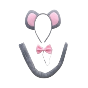 Fare Taç Kuyruk Papyon Set Çocuk