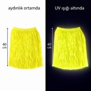 Hawaii Parti Eteği Neonlu Sarı 40 cm