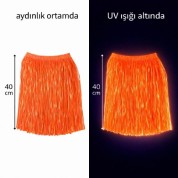 Hawaii Parti Eteği Neonlu Turuncu 40 cm