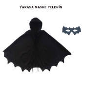 Yarasa Kız Maske Pelerin Yetişkin