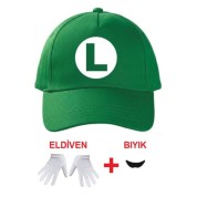 Luigi Şapka Set Yetişkin