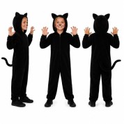 Kedi Kostümü Siyah Çocuk 