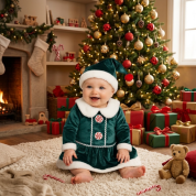 Bebek Elf Yılbaşı Kostümü Kız
