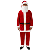 Noel Baba Kostümü Polar Kürklü