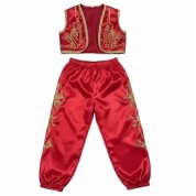 Yelek Şalvar Yöresel Set Kırmızı Çocuk