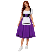 Oktoberfest Bavyera Alman Kostümü Mor Bayan 