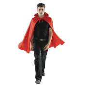 Halloween Vampir Drakula Pelerini Kırmızı 100 cm