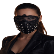 Halloween Dikenli Siyah Parti Maskesi