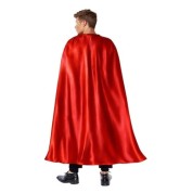 Halloween Parti Pelerini Kırmızı Saten 140 cm