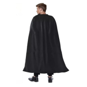 Halloween Parti Pelerini Siyah Saten 140 cm