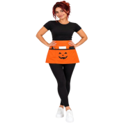 Halloween Belden Bağlamalı Kısa Garson Önlüğü Barista Cafe Önlüğü