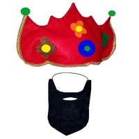 Hacivat Şapkası ve Sakalı Set Yetişkin