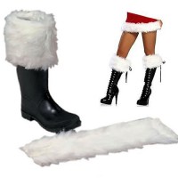 Noel Baba Çizme Süsü Kürk