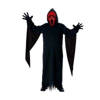 Çığlık Kostümü Kırmızı Maskeli Yetişkin